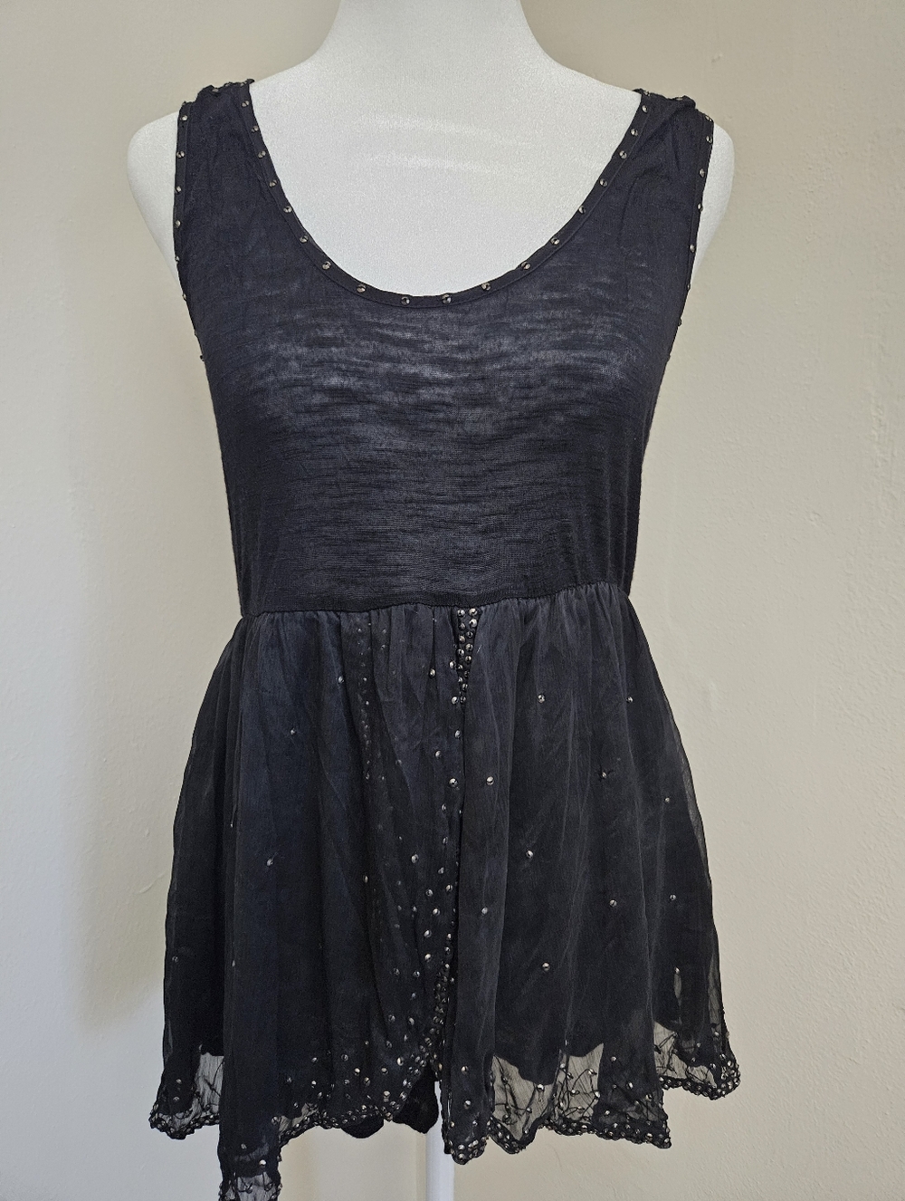 Vintage Free People Elegant Babt Tee Shirt Top Size Small